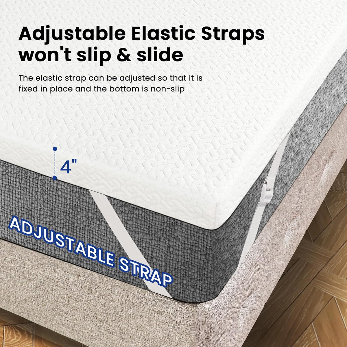 Czpalo 3 Inch Quenn Size Cooling Gel Memory Foam Mattress Topper