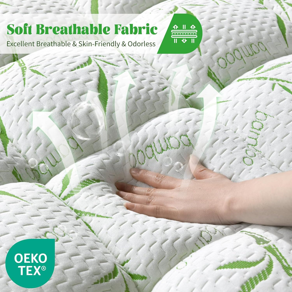 3 Inch Mattress Topper - Viscose Made from Bambu,Cooling Soft Pillow Top Mattress Pad Cover for Back Pain,Mattress Protector with 8-21 Inch Deep Pocket (King,78"x80")