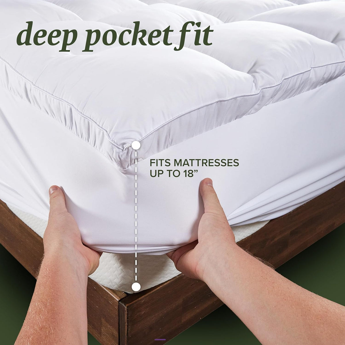 Beckham Hotel Collection King Size Mattress Pad (Extra Padded) & Protector Hybrid - Quilted Pillow Top Mattress Cover - Thick, Plush, Fitted Mattress Topper for Bed