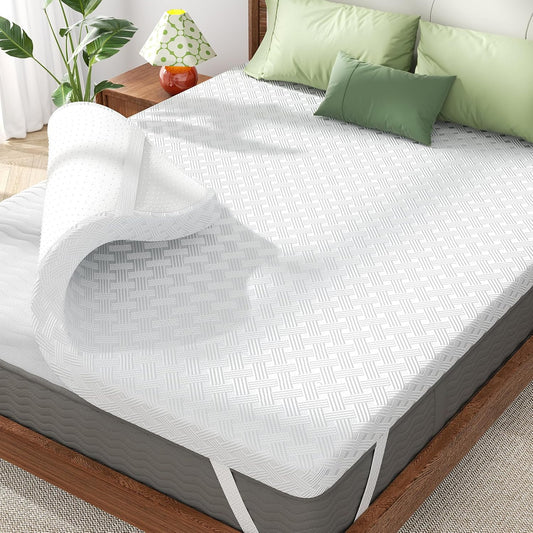 Queen Size Memory Foam Mattress Topper for Pressure Relief