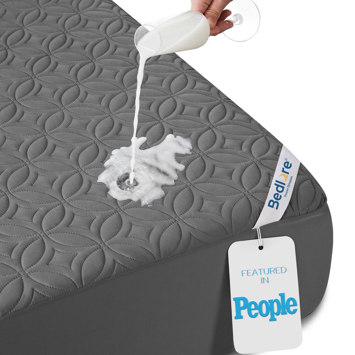 BEDLORE Waterproof Mattress Protector, King Size Mattress Pad