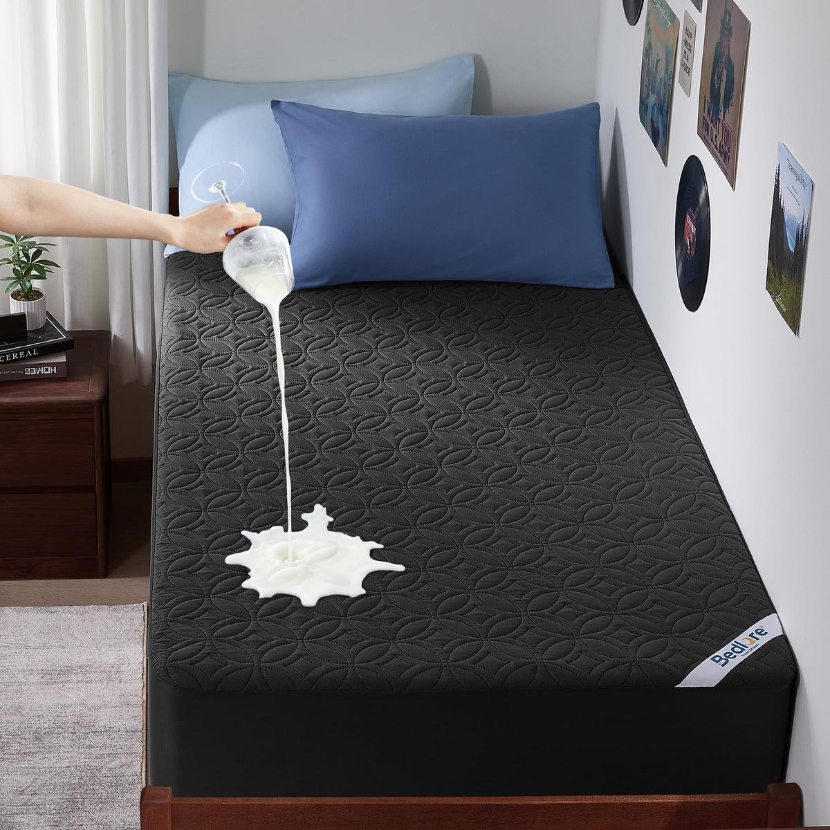 BEDLORE Waterproof Mattress Protector, King Size Mattress Pad