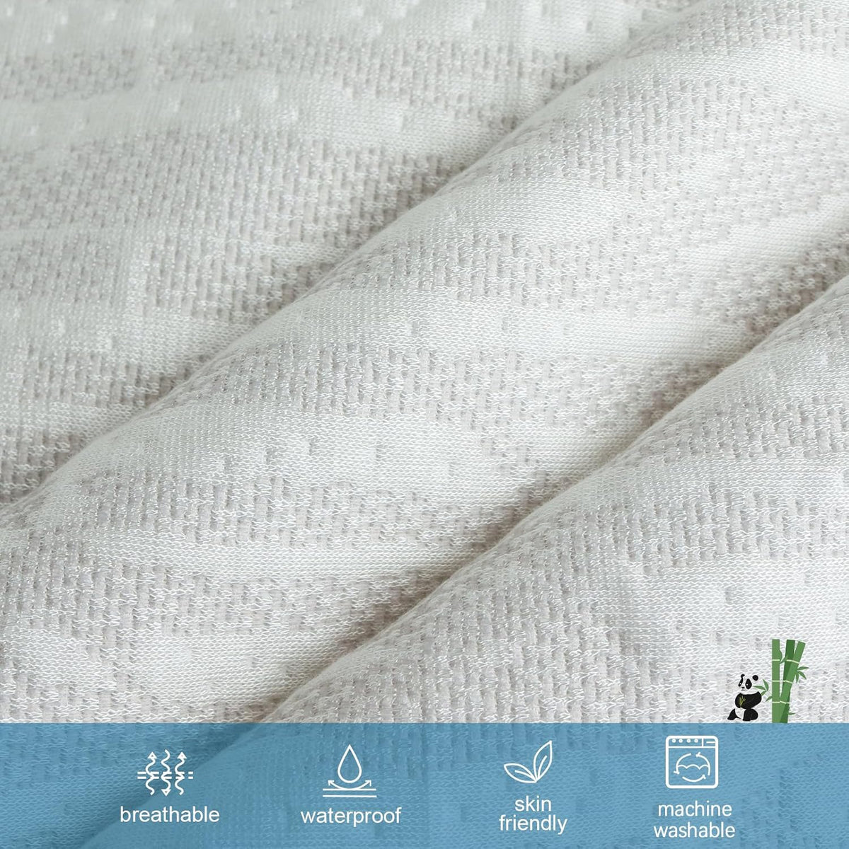 Mattress Topper Cover Protector for Memory Foam Mattress, Queen 3 Inch