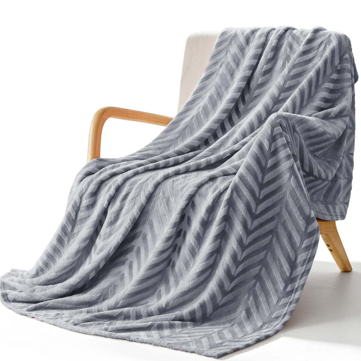Whale Flotilla Flannel Fleece Fall Bed Blanket King Size, Black