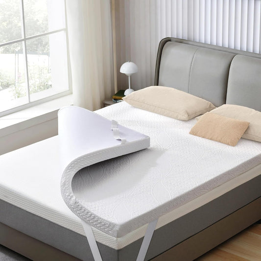 SINWEEK 2 Inch Gel Memory Foam Mattress Topper, Queen Size