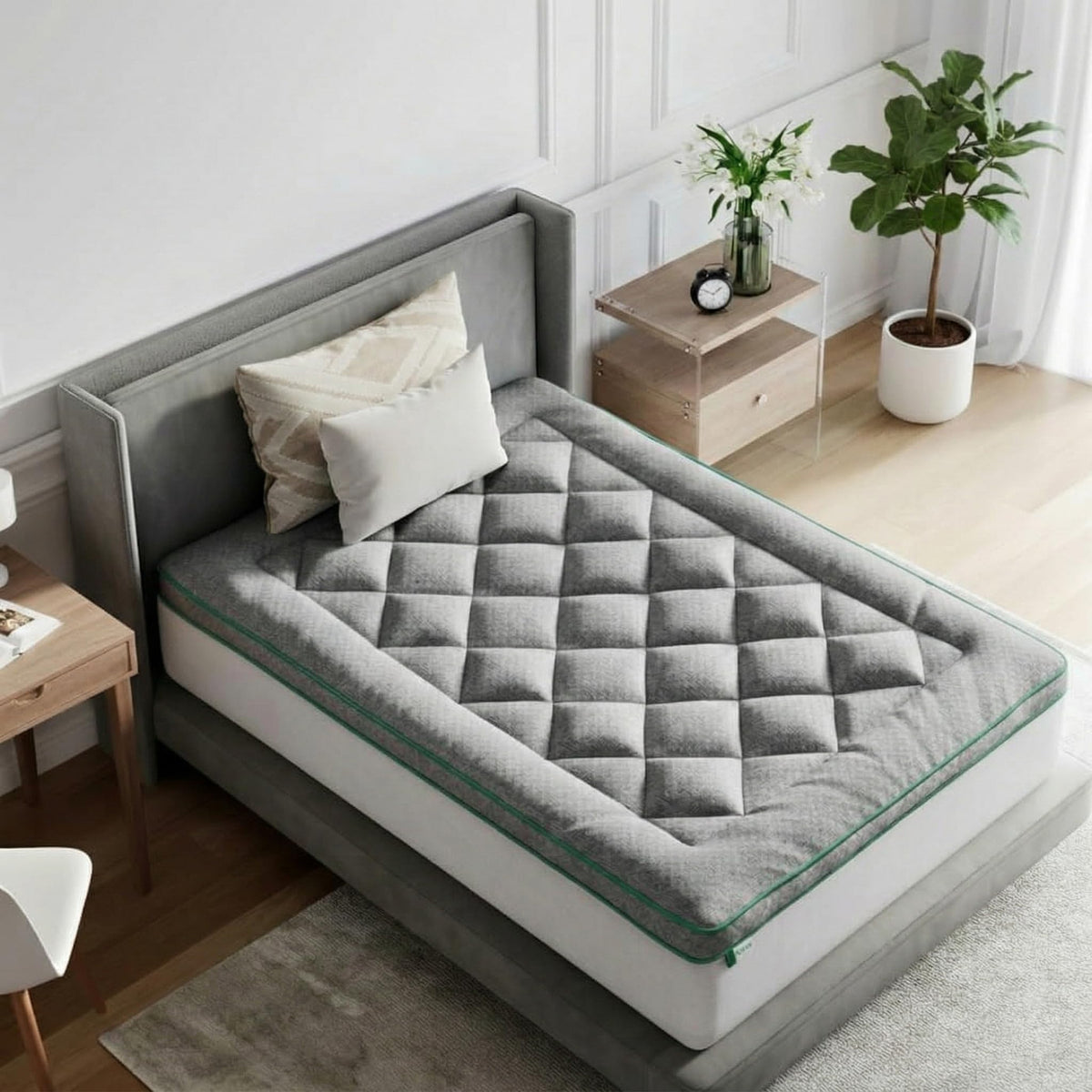 Novilla Queen Mattress Topper, Extra Thick Pillow Top Down Alternative Pad
