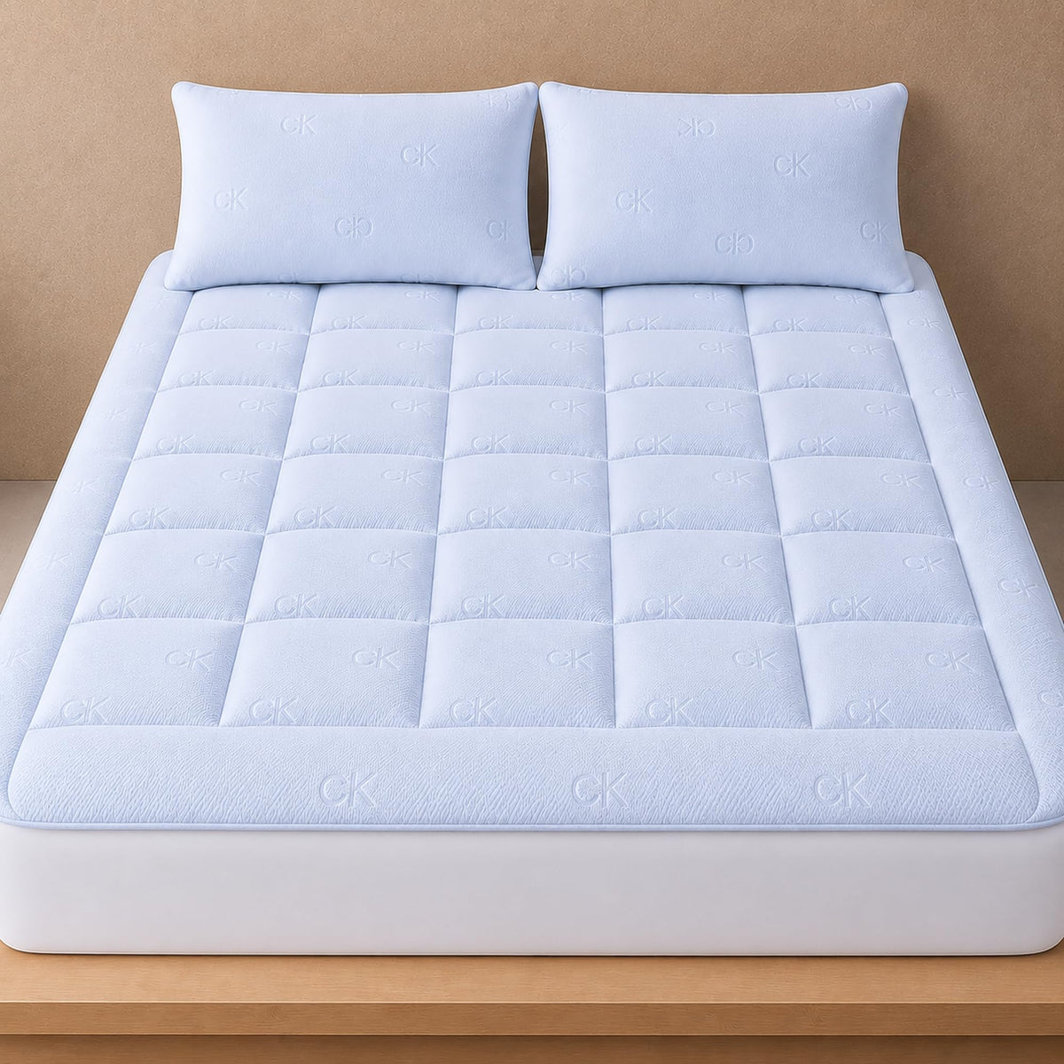 Calvin Klein Cooling Mattress Topper Queen Size for Hot Sleepers