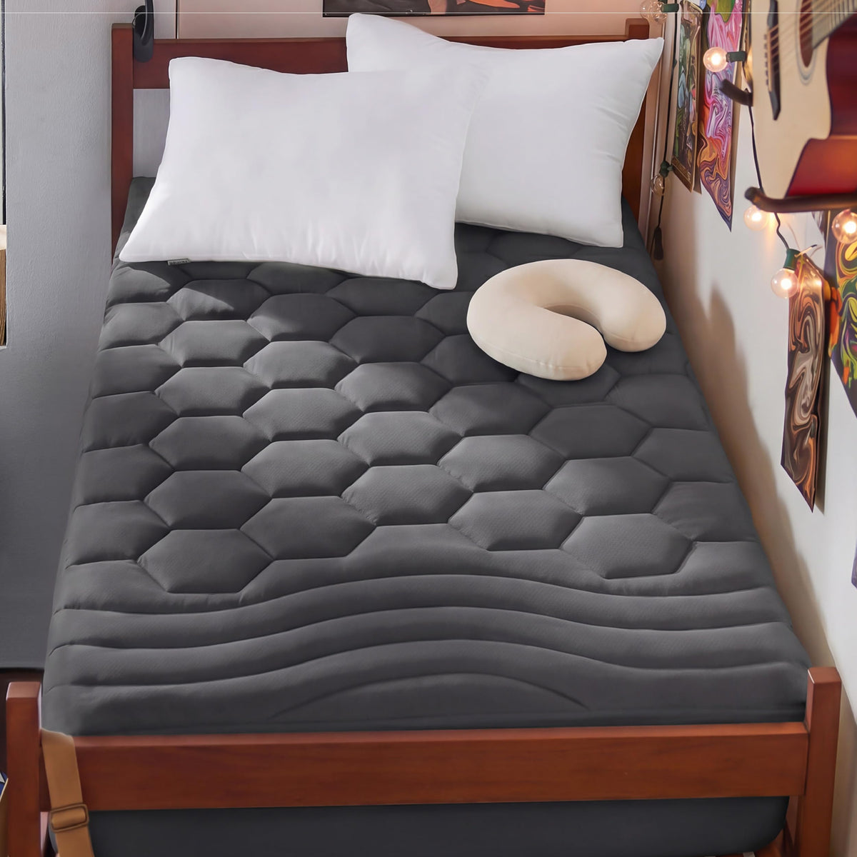 Bedsure Queen Mattress Pad, Mattress Topper with 8-21 Inches Deep Pocket