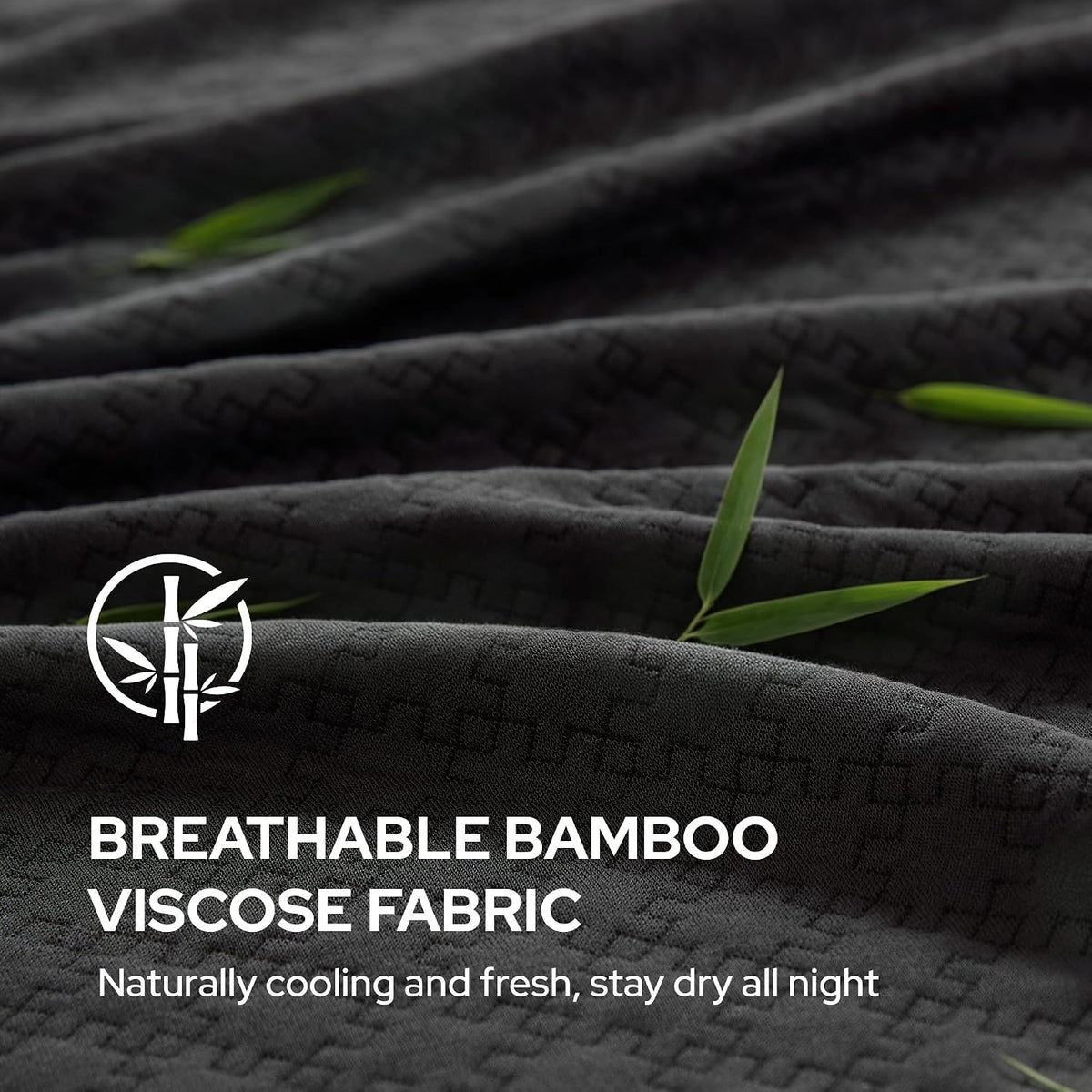 BEDLORE Queen Mattress Pad Cover, Cooling Bamboo Viscose Mattress Topper