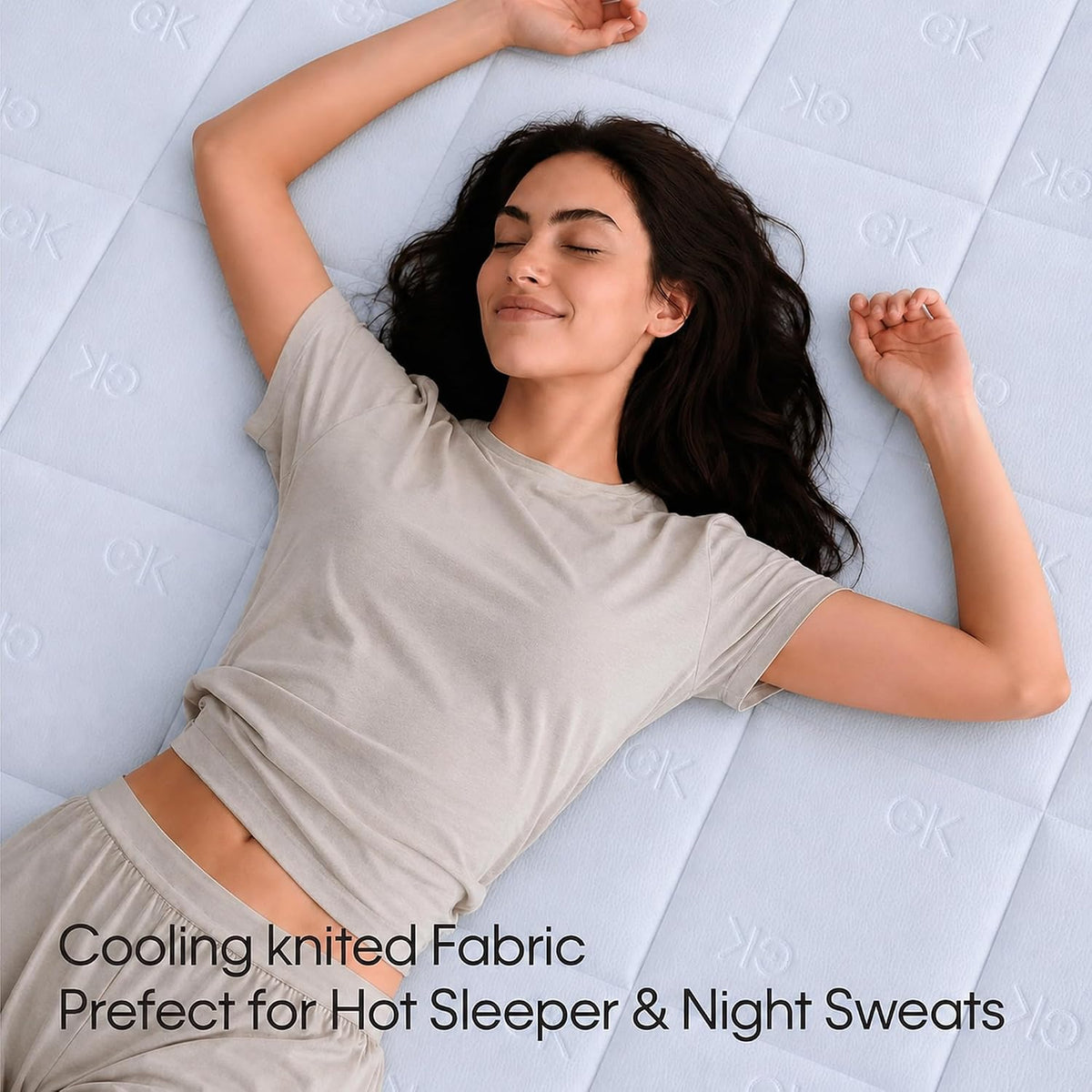 Calvin Klein Cooling Mattress Topper Queen Size for Hot Sleepers