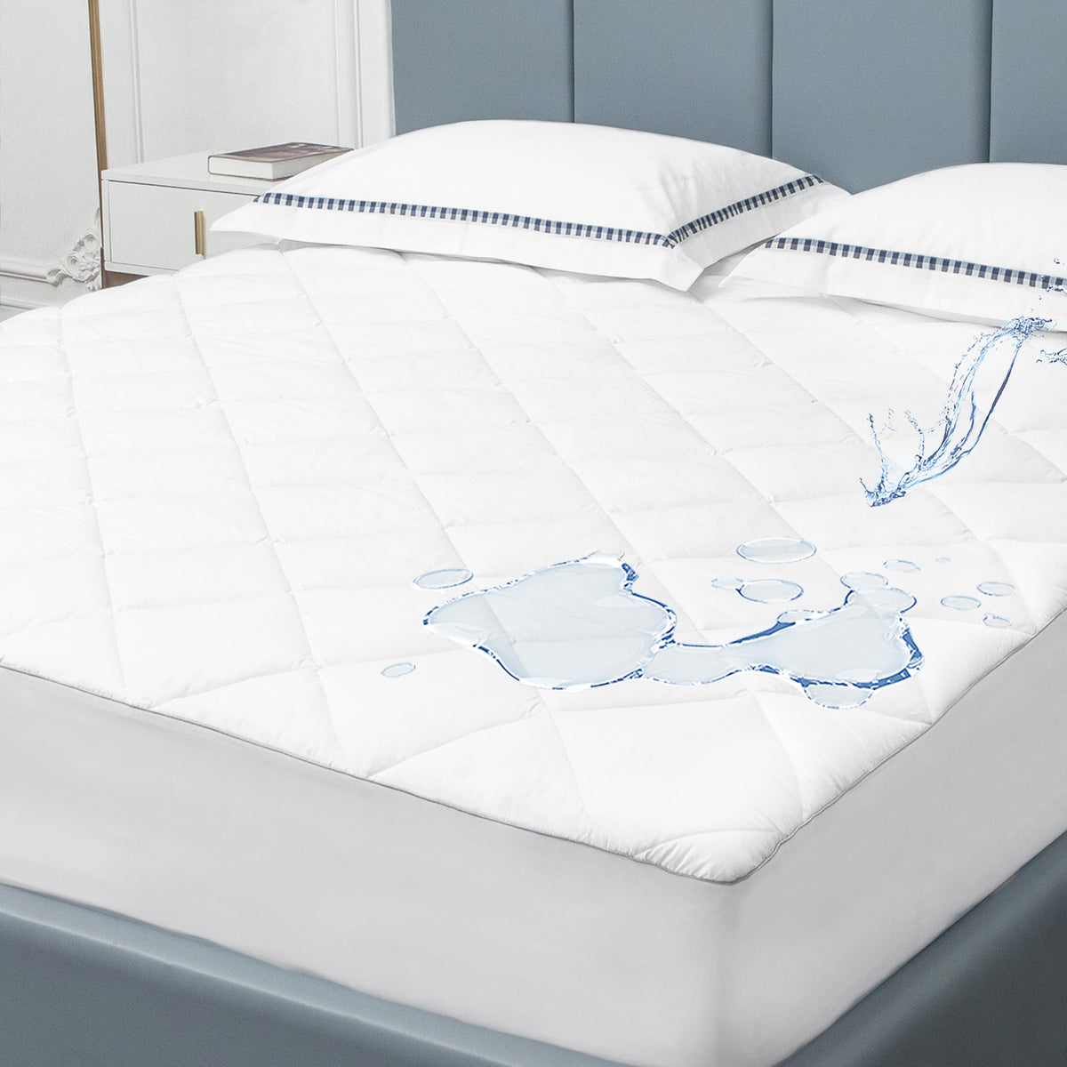 Sunflower Queen Mattress Pad, Cotton Mattress Cover Protector, Thick
