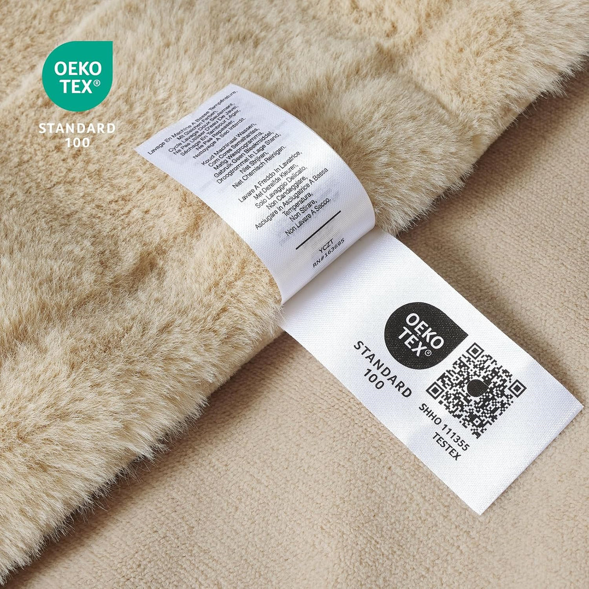 Cozy Bliss Fluffy Faux Fur Throw Blanket for Couch,Warm Cozy Soft Beige Throw Blankets for Sofa Bed Living Room,50x60 Inches