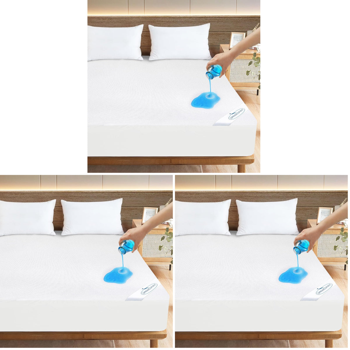 Queen Size Mattress Protector Waterproof,Absorbent Fitted Sheet