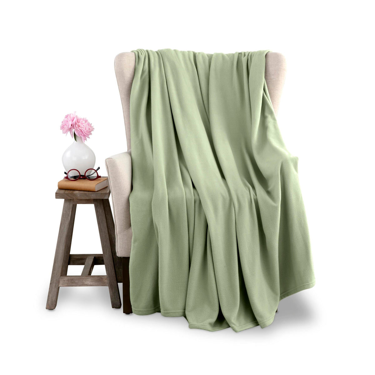 Microfleece Queen Size Blanket | Supersoft Lightweight Throw Blanket | All-Season Comfort | Navy