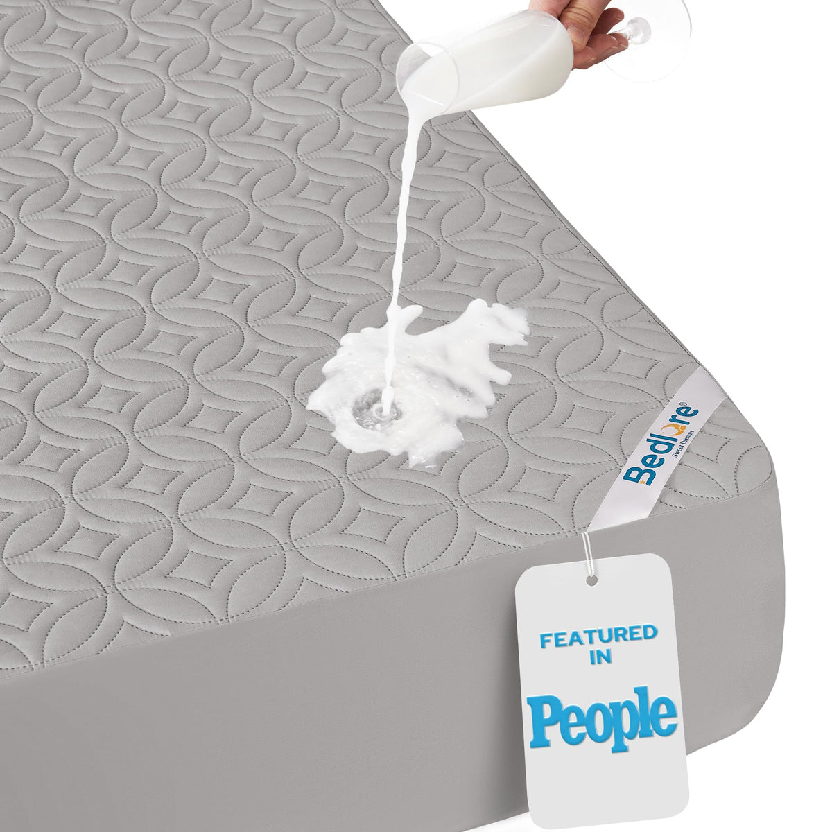 BEDLORE Waterproof Mattress Protector, King Size Mattress Pad