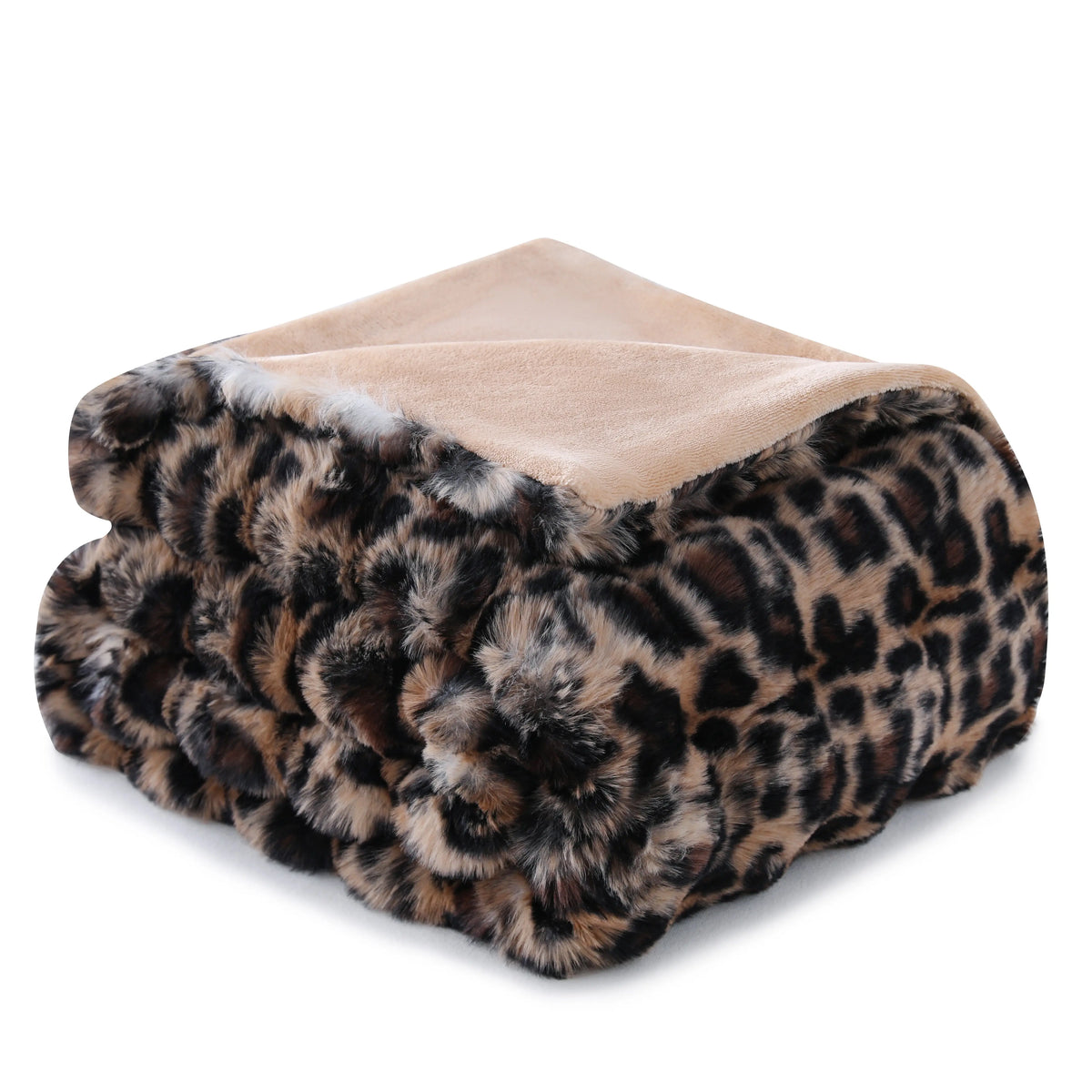【Sohochic】DOWNCOOL 950GSM Faux Fur Bubble Throw Blanket,  Soft Luxury Faux Rabbit Fur Mink Plush Throw for Couch, Sofa and Bed, Soft Fluffy Fuzzy Cozy Blanket Leopart print, #dealsforyoudays #sohochic,#blackfriday