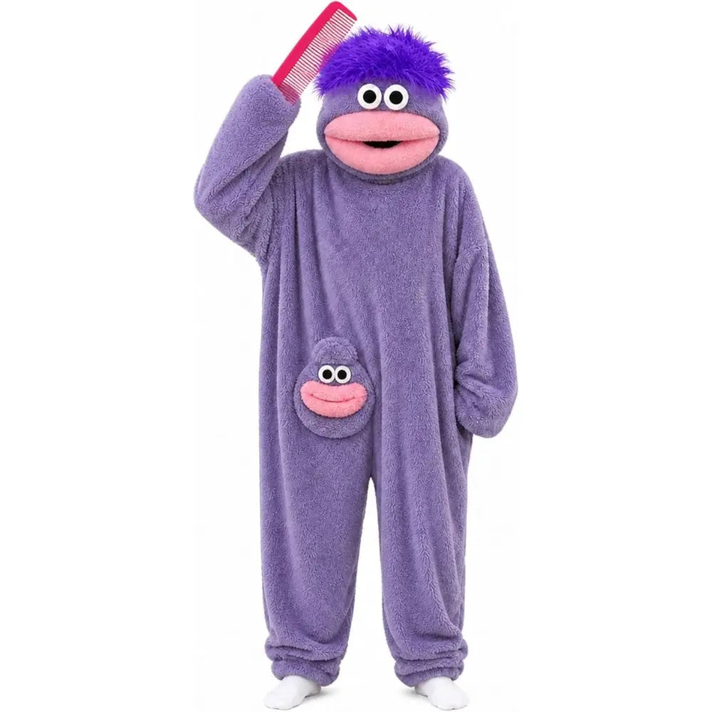 Funny Big Mouth Monster Wearable Blanket Hoodie, Soft Fluffy Flannel Fleece, Oversized Hooded Throw, One Size for Adults, Halloween Party Blanket, Soft Blankets And Throws