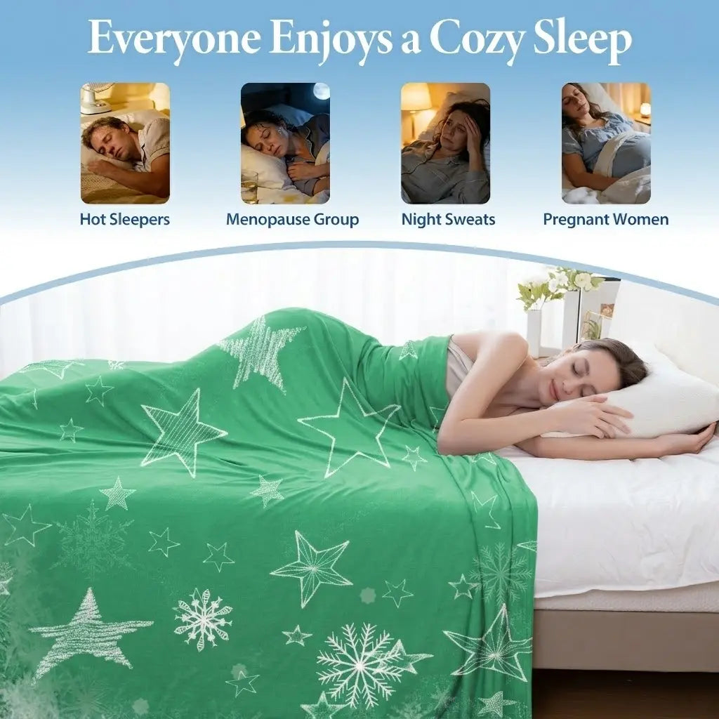 Queen Size & Twin Size Cooling Blanket - Nylon Fabric Cooling Bedding, Soft Silky-Soft Breathable Moisture-Wicking Dualtemp Sides Thin Layer, Easy Layering Easy Clean for Hot Sleepers Night Sweats, Summer Bedding Gift,sohochic