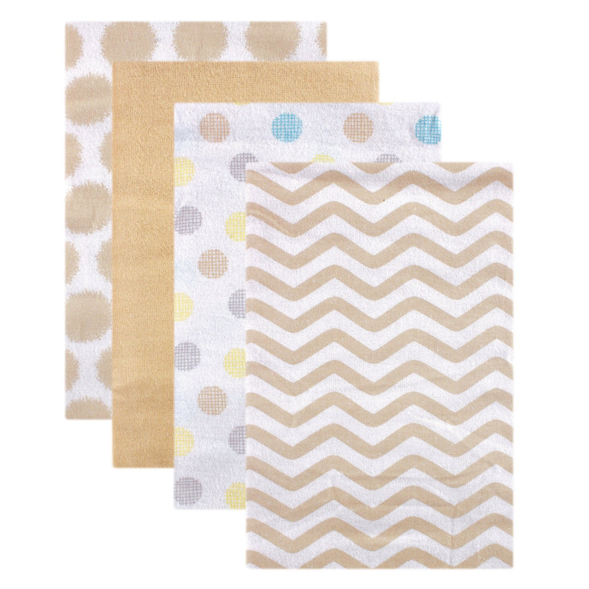 Luvable Friends Unisex Baby Cotton Flannel Receiving Blankets, Basic Elephant 7-Pack, One Size