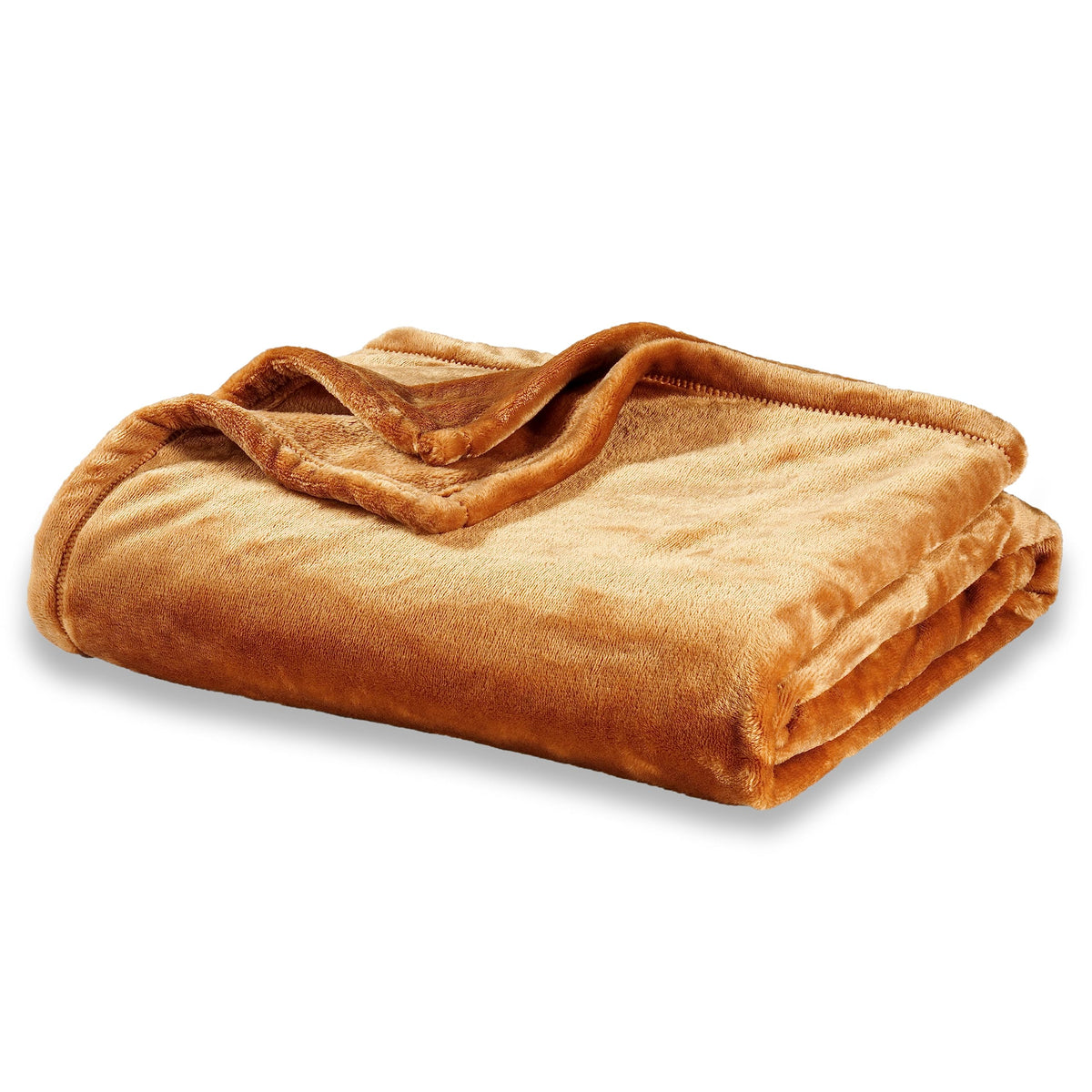 Berkshire Blanket Classic VelvetLoft® Solid Throw Blanket, Lightweight Soft Fuzzy Plush Throw Blanket for Bed and Couch, Grain, 50x60 Inches