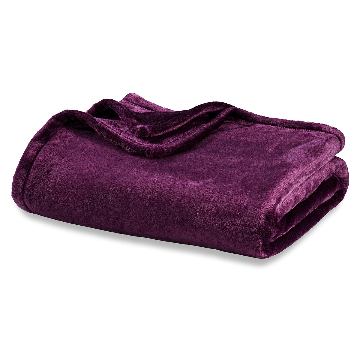Berkshire Blanket Classic VelvetLoft® Solid Throw Blanket, Lightweight Soft Fuzzy Plush Throw Blanket for Bed and Couch, Grain, 50x60 Inches