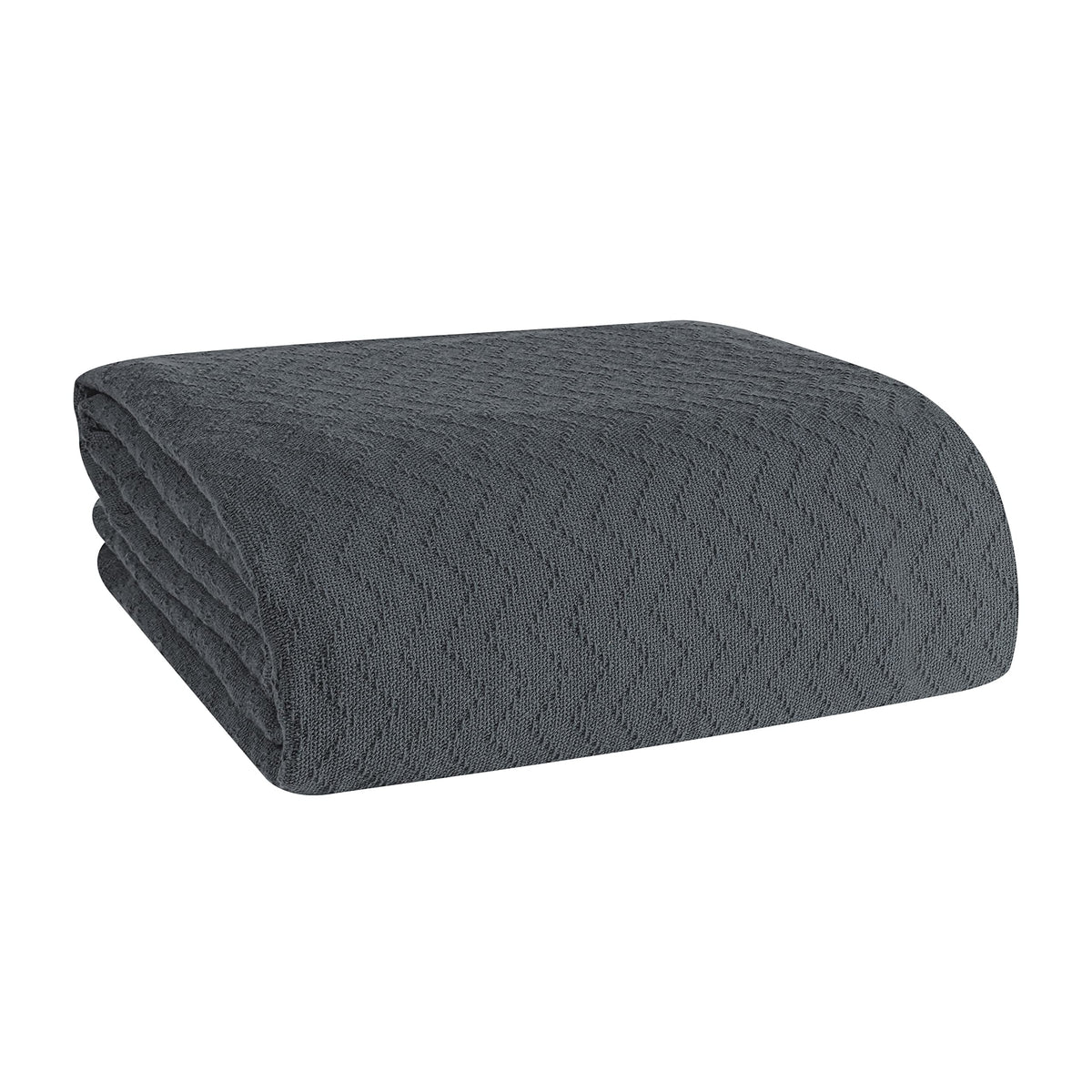 BELIZZI Home 100% Cotton Bed Blanket, Breathable Thermal Blanket Twin Size, Soft Chevron Thermal Blanket 60"x90", Cotton Bed Blanket, Perfect for Layering Any Bed for All Season, Pink