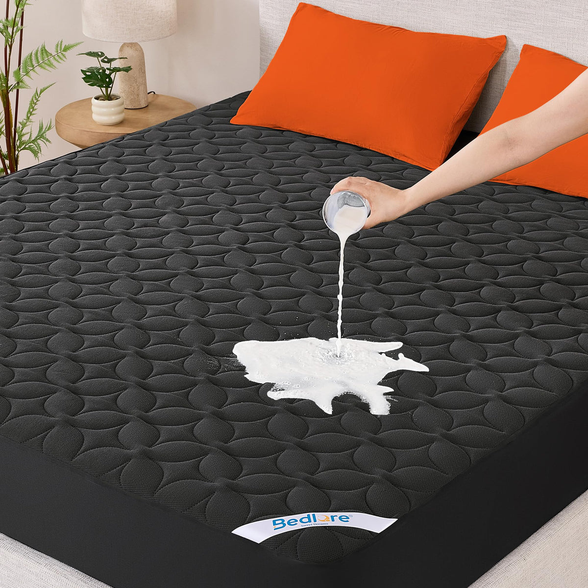 BEDLORE Queen Waterproof Mattress Protector, Soft & Breathable Mattress Pad