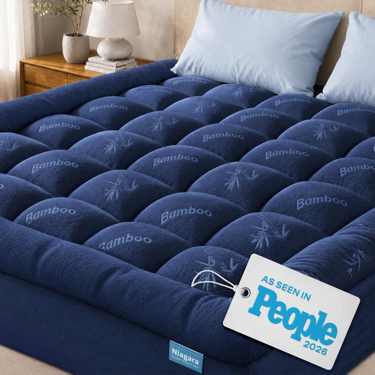 Niagara Sleep Solution Twin Ultra Soft Mattress Topper — Back Pain Relief