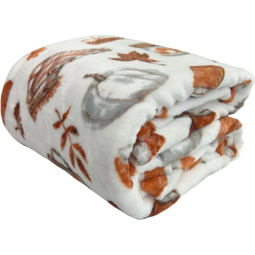 Oversized Fall Soft Warm Throw Blanket - Soft Fleece Flannel, Lightweight, Bed Sofa Blanket, Ideal for Living Room Decor Cozy Setup, Perfect for Couch Covers & Relaxing Moments with Books or Coffees