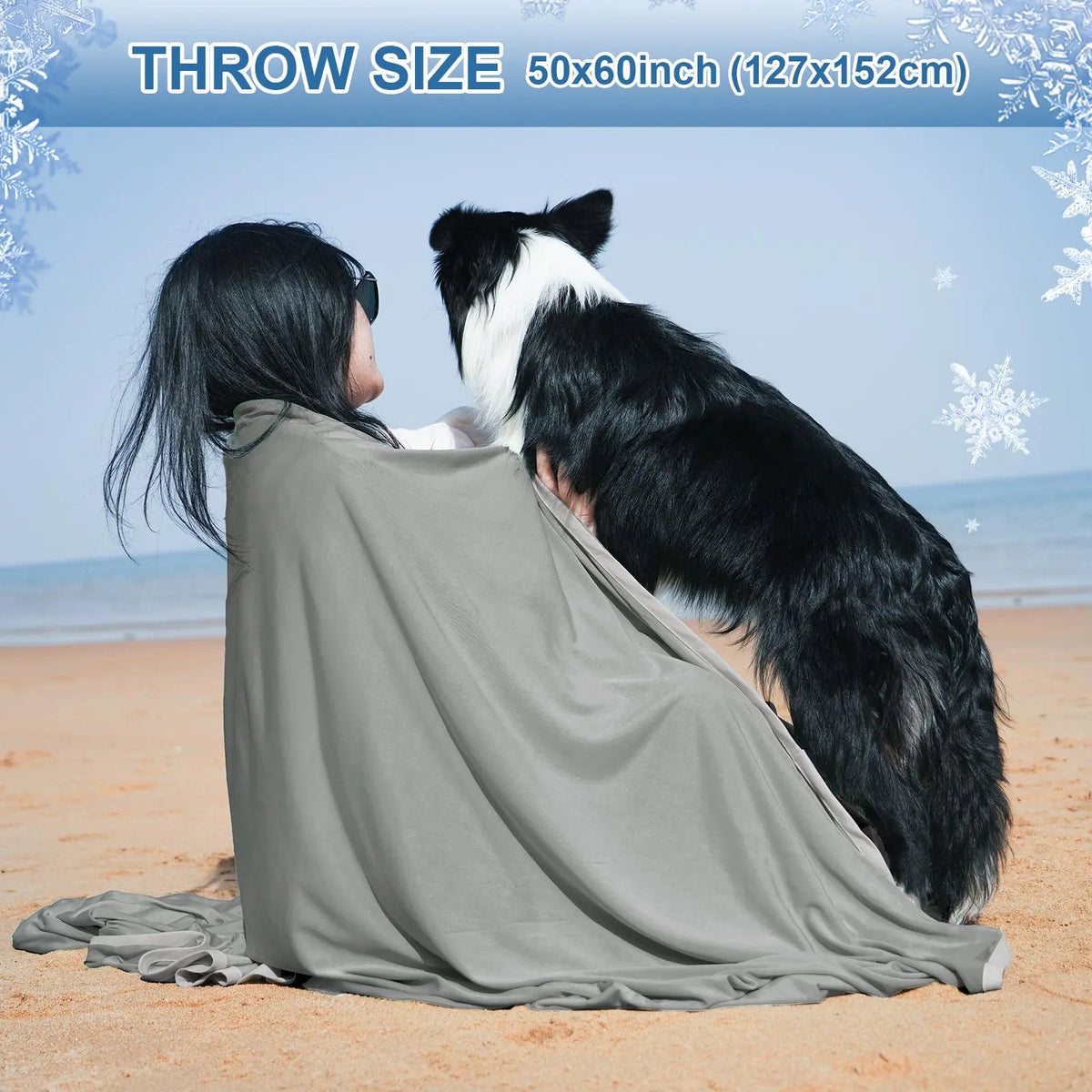 Back to School Summer Cooling Soft Blanket, Double‑Sided Cool Effect Lightweight Breathable Bed Throw, OEKO‑TEX Standard 100, Heat‑Dissipating Prevent Night Sweats for Sofa Camping Picnic Travel Outdoor Use