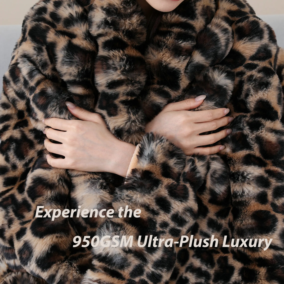 【Sohochic】DOWNCOOL 950GSM Faux Fur Bubble Throw Blanket,  Soft Luxury Faux Rabbit Fur Mink Plush Throw for Couch, Sofa and Bed, Soft Fluffy Fuzzy Cozy Blanket Leopart print, #dealsforyoudays #sohochic,#blackfriday