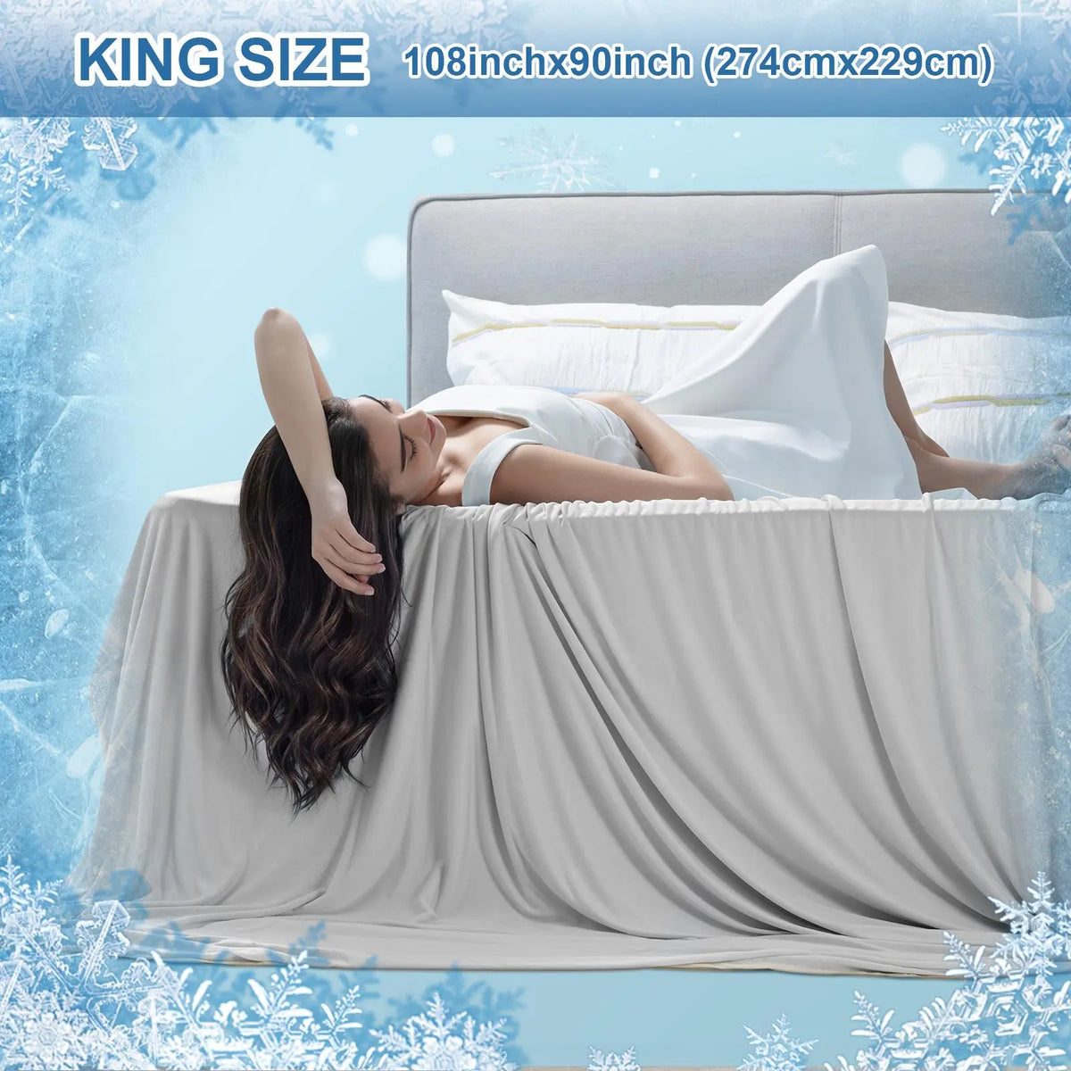 Back to School Summer Cooling Soft Blanket, Double‑Sided Cool Effect Lightweight Breathable Bed Throw, OEKO‑TEX Standard 100, Heat‑Dissipating Prevent Night Sweats for Sofa Camping Picnic Travel Outdoor Use