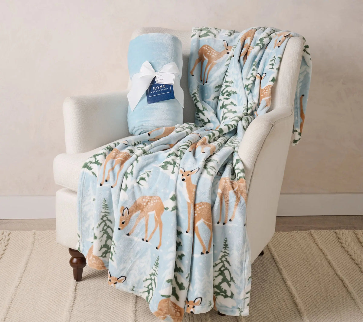 Home Reflections Set of 2 Holiday Throws