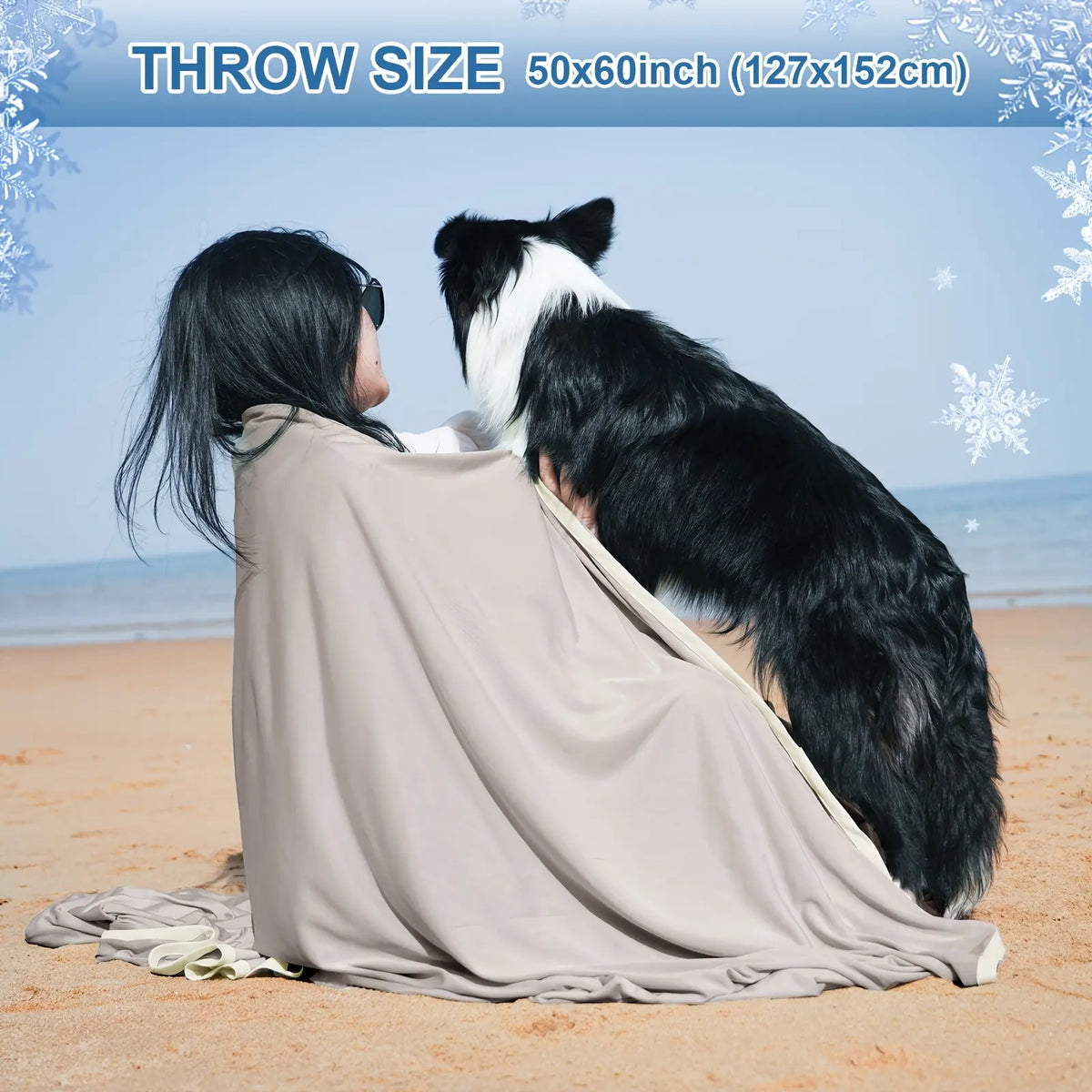 Back to School Summer Cooling Soft Blanket, Double‑Sided Cool Effect Lightweight Breathable Bed Throw, OEKO‑TEX Standard 100, Heat‑Dissipating Prevent Night Sweats for Sofa Camping Picnic Travel Outdoor Use