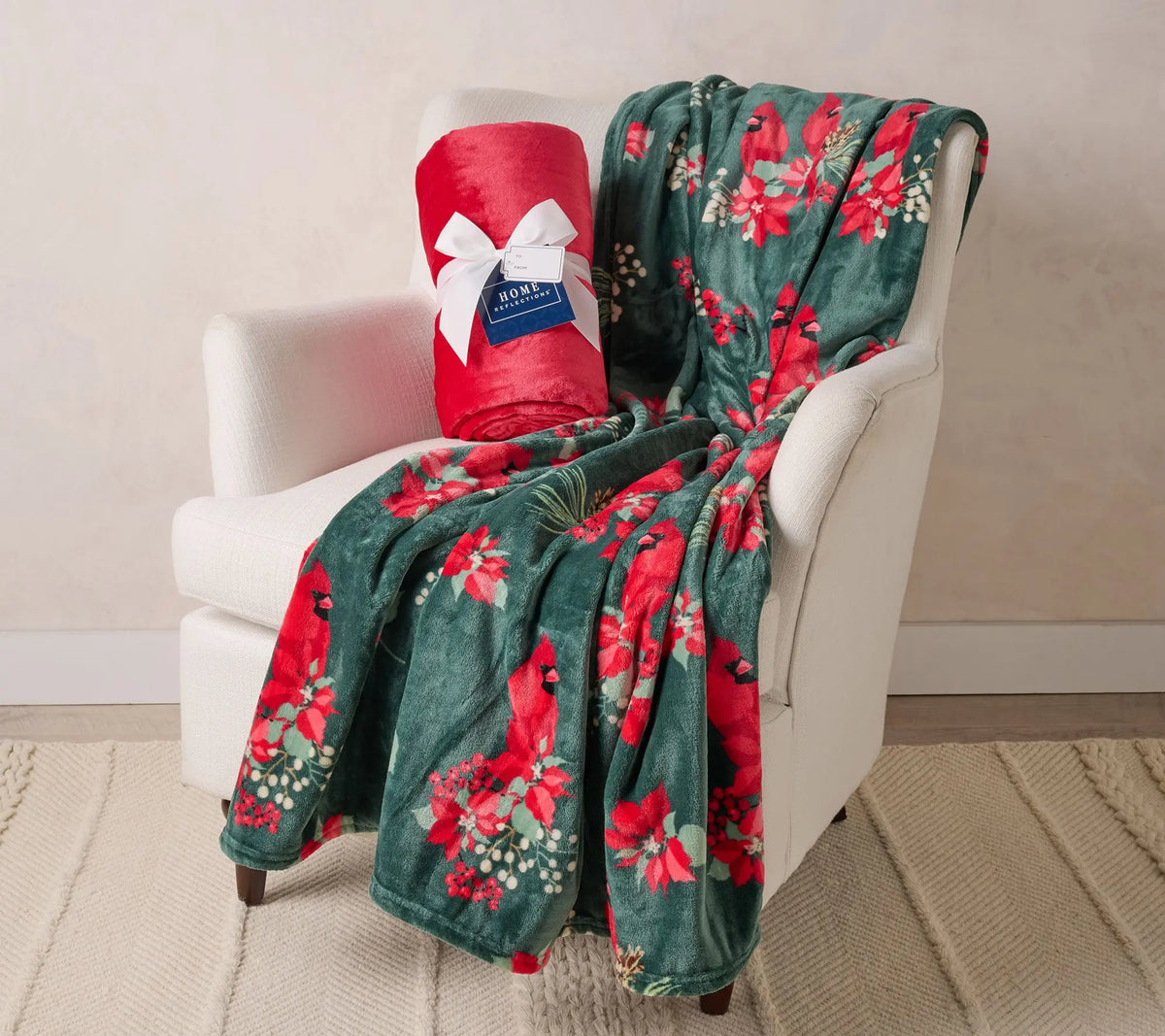 Home Reflections Set of 2 Holiday Throws